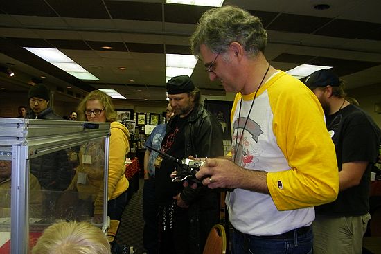 Cloak & Dagger Robotics' Chris Olin driving ant weight Zombie Chopper