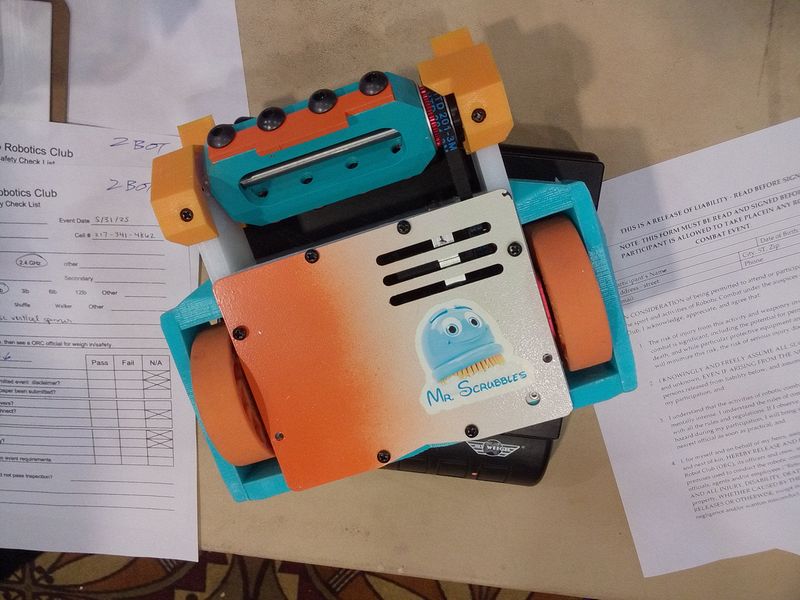 Mr. Scrubbles\nBeetleweight\nTeam Striped Migh.  Loveland, OH US