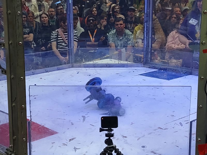 Antweight\nLosers Bracket - Round 5\nTrunkator VS Rebound